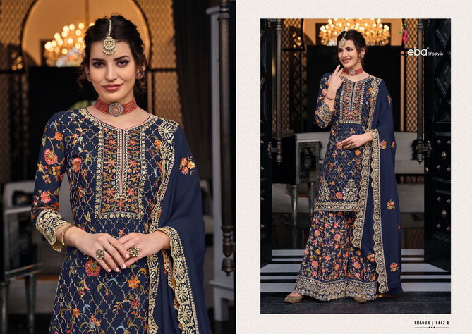 Eba Shagun Color Edition 6 Sharara Wedding Salwar Suits Catalog
